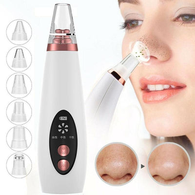 Blackhead Pore Vacuum Cleaner Nose Cleanser Blackheads Remover Blackhead Acne Removal Button Face Suction Beauty Skin Care Tool null