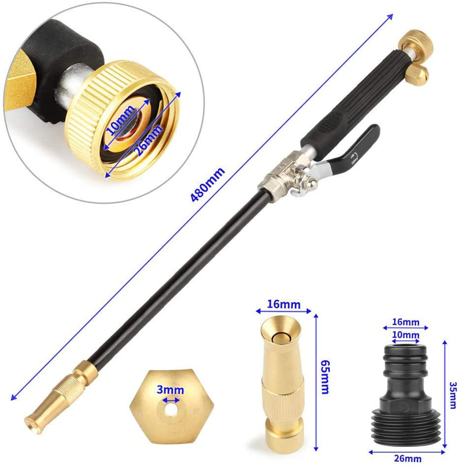 High Pressure Adjustable Nozzle Garden Car Wash Water Gun null