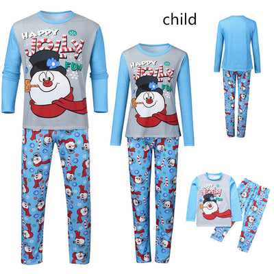 Christmas Parent-child Printed Long Sleeve Pajamas Homewear null