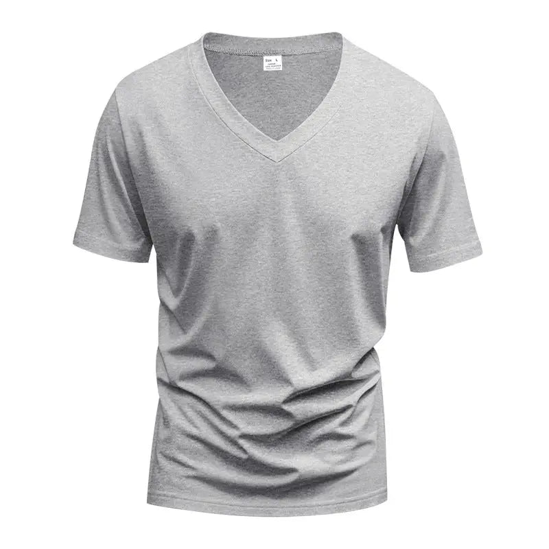 Solid Color Loose American Summer Men's T-shirt null