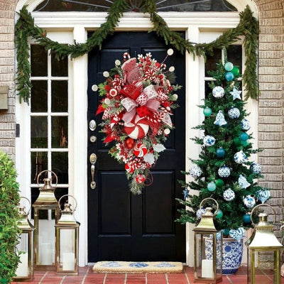 Christmas Upside Down Tree Door Wall Decoration null