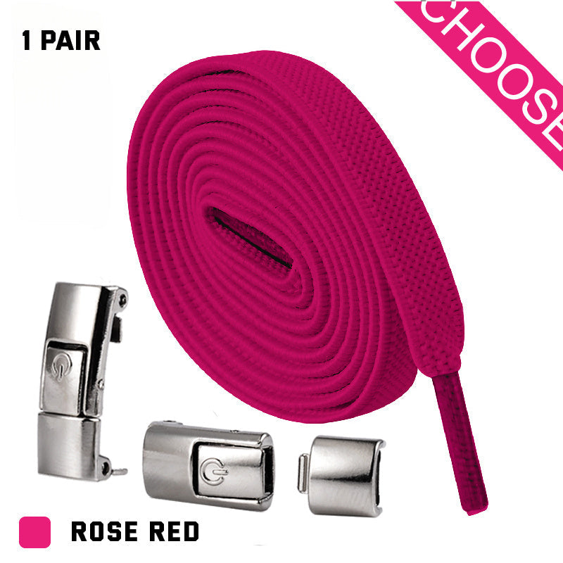 Press Lock Shoelaces Without Ties Elastic Laces Sneaker 8MM Widened Flat No Tie Shoe Laces Kids Shoelace For Shoes null