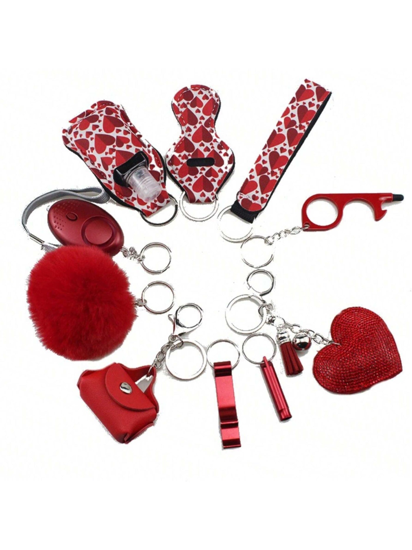 10 PCS Personal Alarm Safety Set null