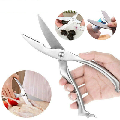 Knives Kitchen Shears Stainless Steel Poultry Fish Chicken Bone Scissors Kitchen Gadgets Chef Japanese Knife Cooking Stainless Steel Poultry Chicken Bone Scissors null