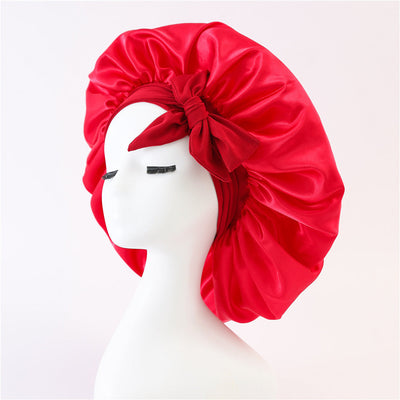 New Silk Bonnet For Sleeping Women Satin Bonnet Hair Bonnet Night Sleep Cap Scarf Wrap For Curly Hair With Tie Band For Curly Hair null