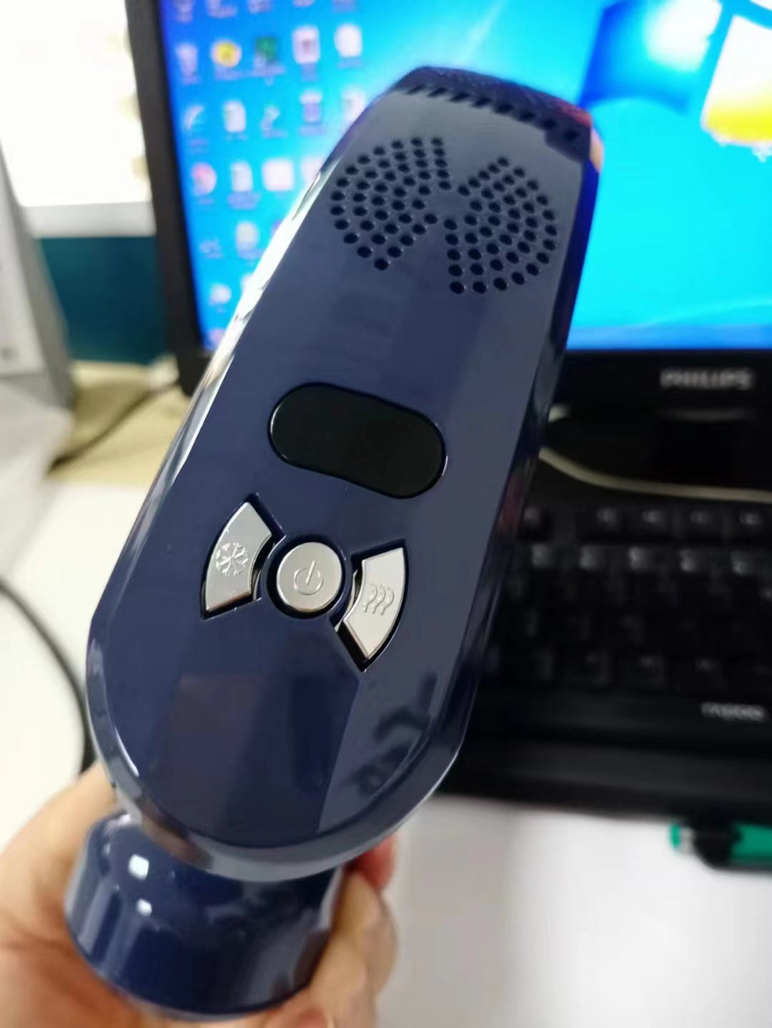 Halter Cooling Fan USB Charging Portable Leafless null