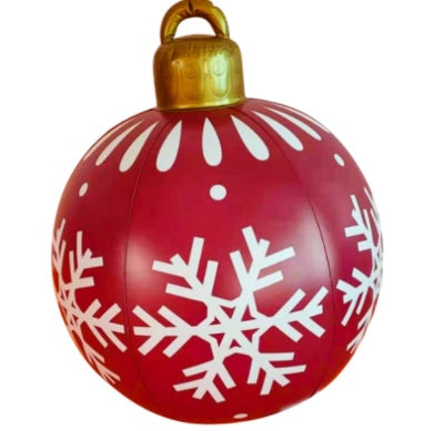 Christmas Ornament Ball Outdoor Pvc 60CM Inflatable Decorated Ball PVC Giant Big Large Balls Xmas Tree Decorations Toy Ball null