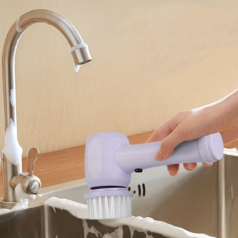 5 In 1 Multifunctional Electric Brush Cleaner Bathroom Sink Kitchen Window Electric Rotary Brush Cleaner null