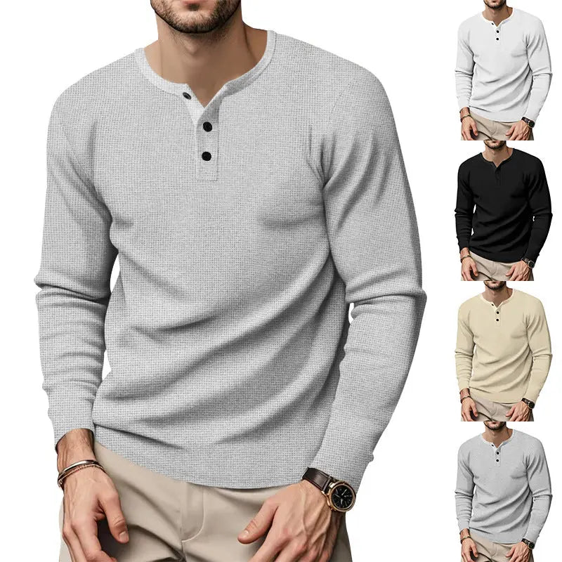 American Spring And Autumn Men's Long Sleeves T-shirt null