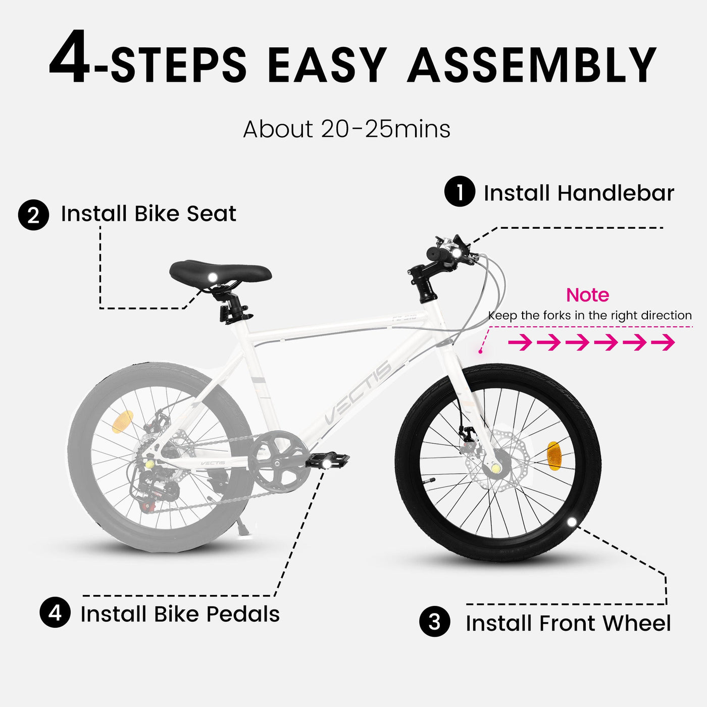 Kids Bike For 6-12 Years Old, 20 Inch Children's Bicycle For Boys Girls null