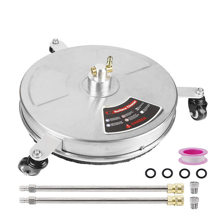 High Pressure Stainless Steel 3-wheel Extended Pole Floor Cleaner null