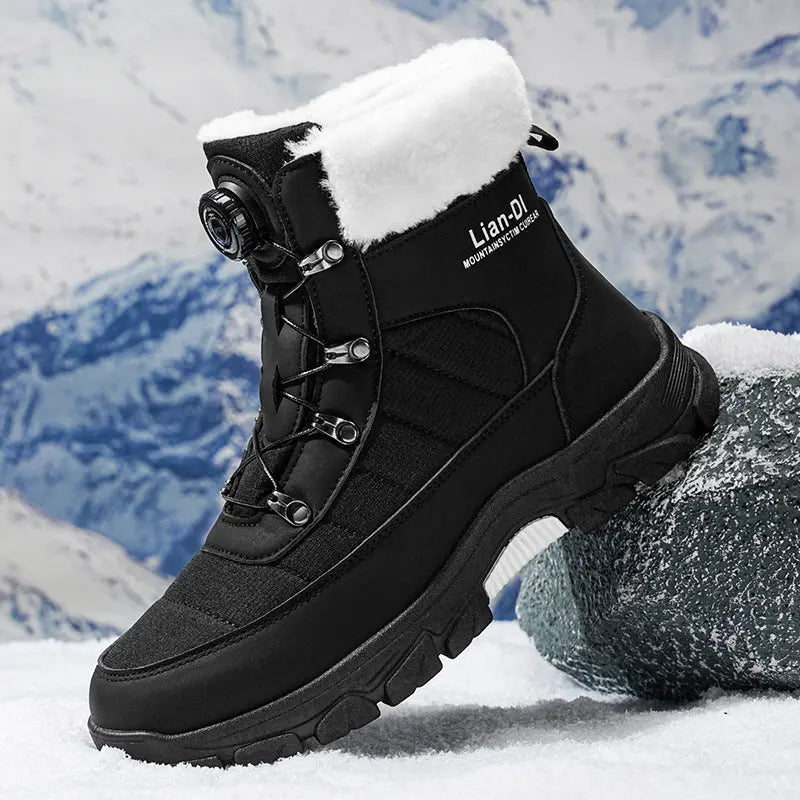 Warm Snow Boots Fleece-lined Thickened Men null