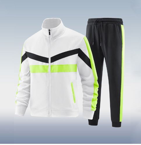 Trend Casual Two-piece Suit Long Sleeve Trousers Suit null