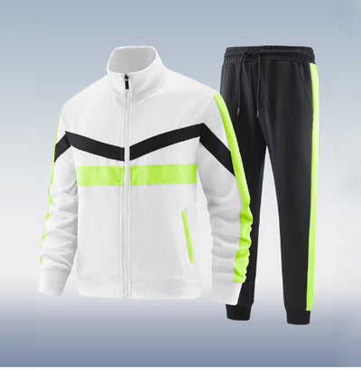 Trend Casual Two-piece Suit Long Sleeve Trousers Suit null