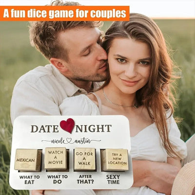 Wooden Date Night Dice Wooden Date Night Ideas Game Dice Romantic Couple Date Night Game Action Decision Dice Games For Couple null