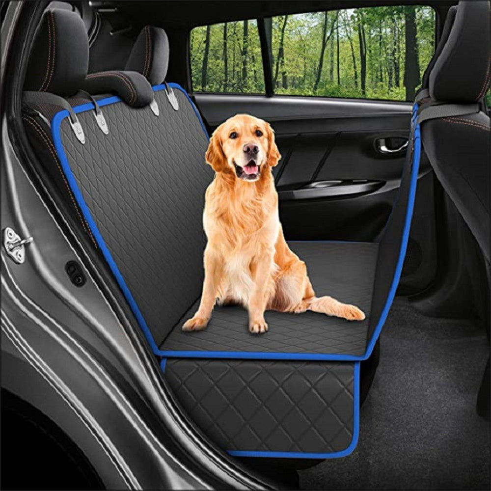 Dog Car Seat Cover View Mesh Pet Carrier Hammock Safety Protector Car Rear Back Seat Mat With Zipper And Pocket For Travel null