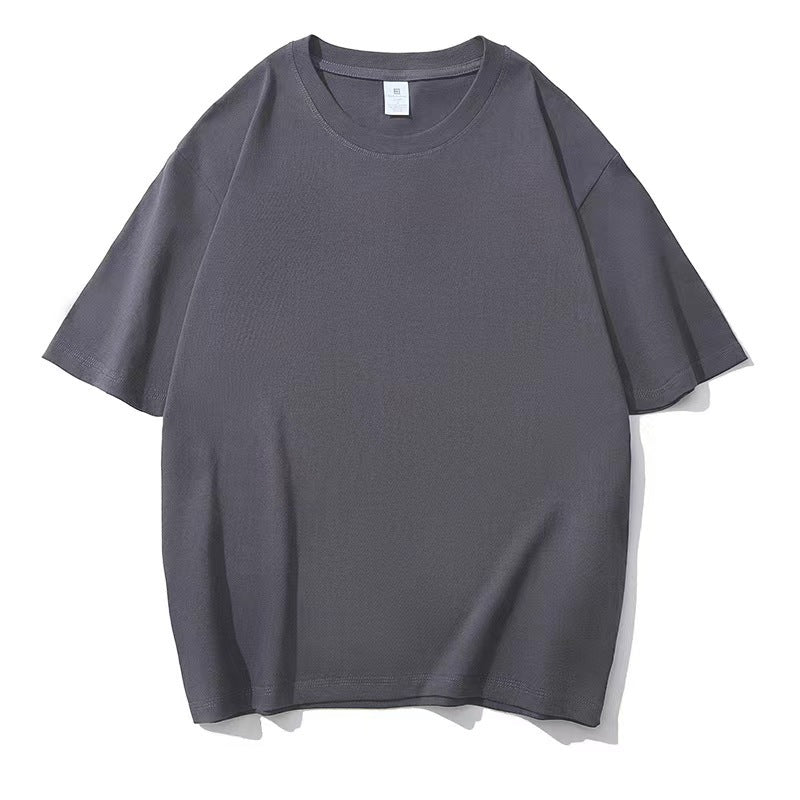 Casual Round Neck Plus Size Bottoming Shirt Men's Short Sleeve null