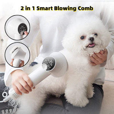 Smart Pet Hair Dryer Dog Golden Retriever Cat Grooming Hairdressing Blow & Comb Silent No Harm Pet Cleaning Supplies Pet Products null