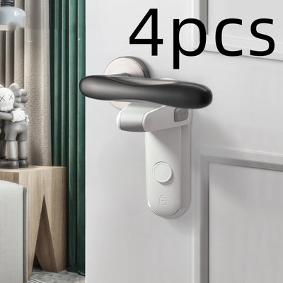 Children's Door Lever Lock Opening Artifact Anti-cat Anti-pet Room Easy To Install And Use null