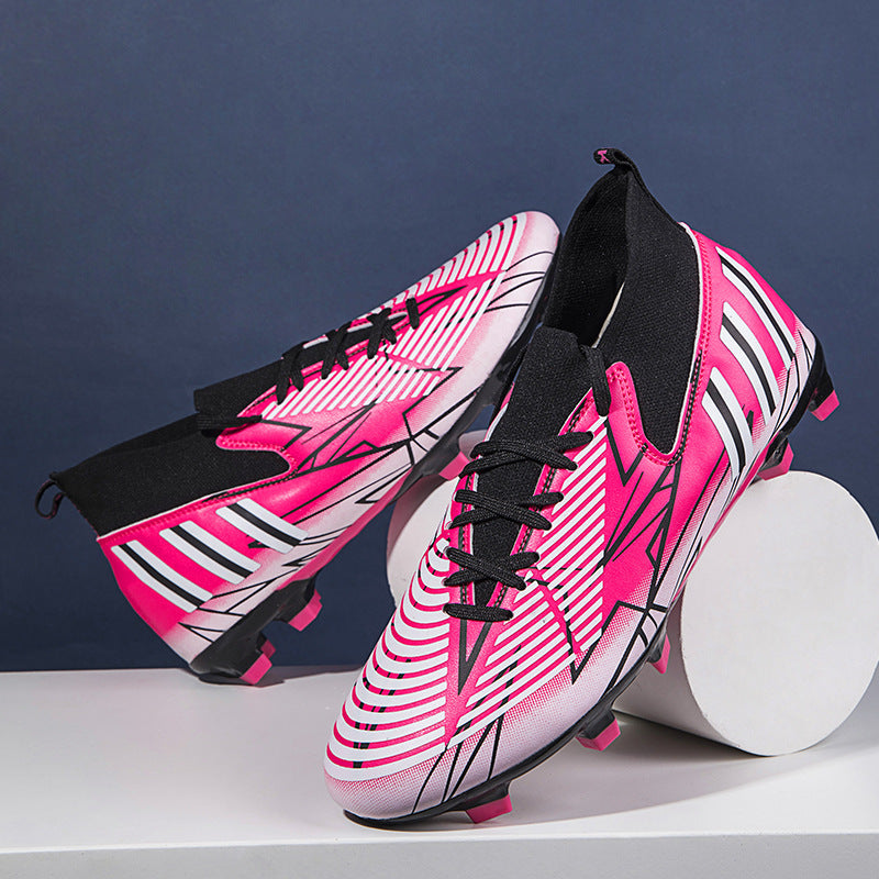 Male Teenager Student Competition Training Soccer Shoes null