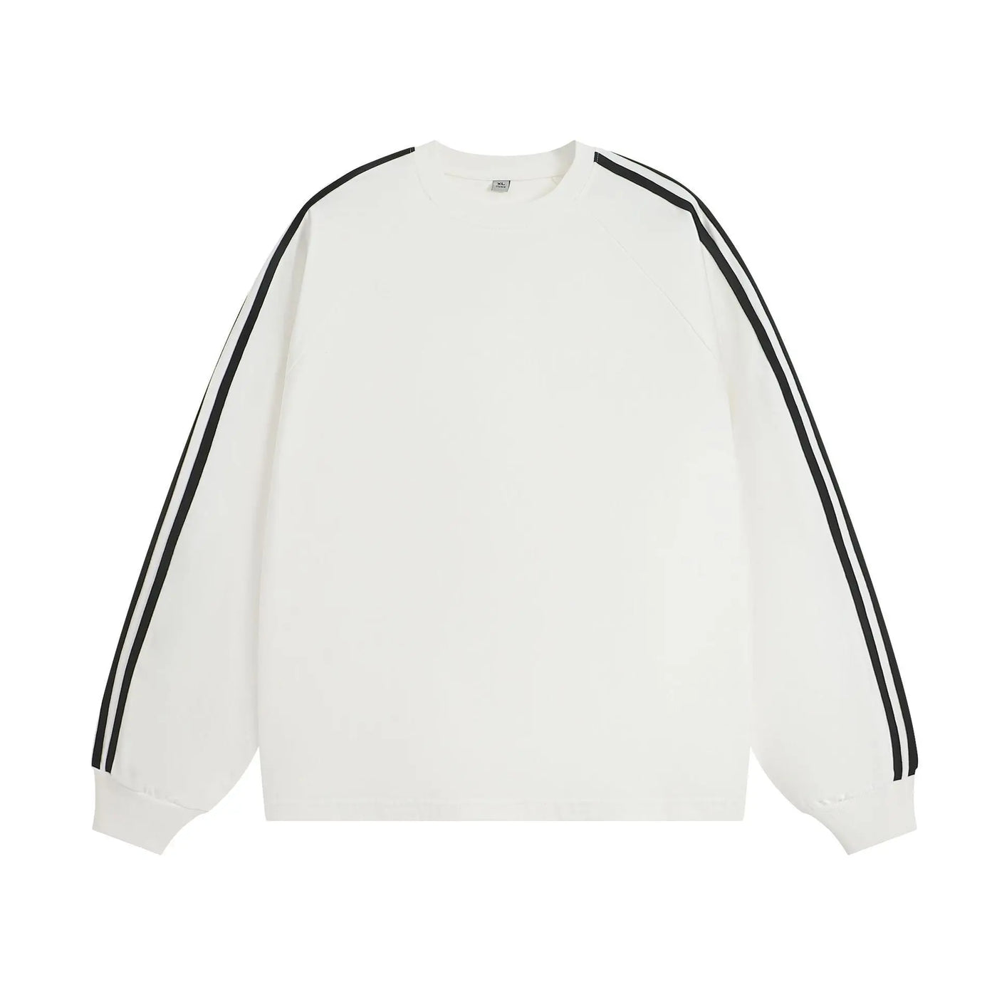 American-style Retro Three-bar Long-sleeved T-shirt For Men null