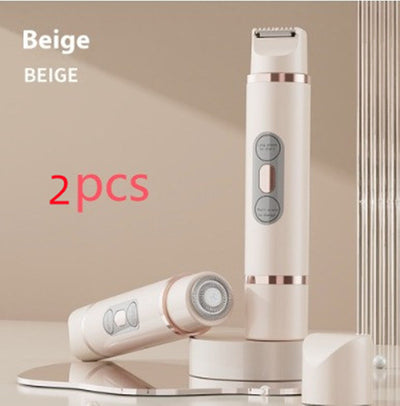 Dual-Head Electric Shaver Painless Women's Epilator Bikini Hair Removal Device Automatic Hair Trimmer Underarm Facial Lips Leg null