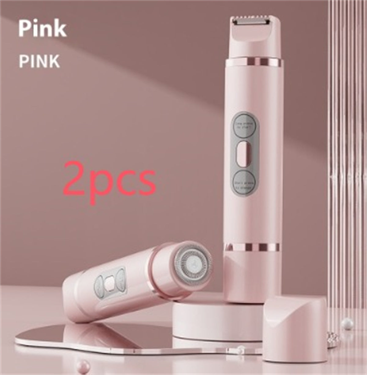 Dual-Head Electric Shaver Painless Women's Epilator Bikini Hair Removal Device Automatic Hair Trimmer Underarm Facial Lips Leg null