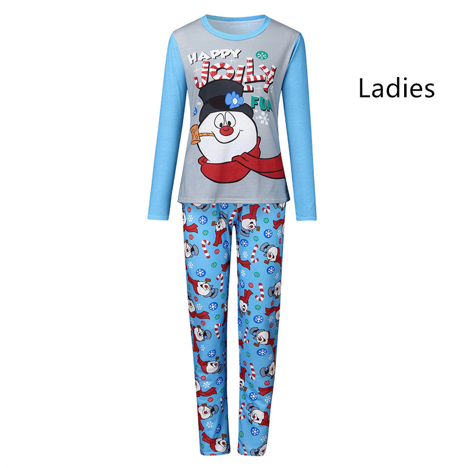 Christmas Parent-child Printed Long Sleeve Pajamas Homewear null