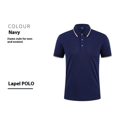 Mercerized Cotton Culture Lapel Short Sleeve null