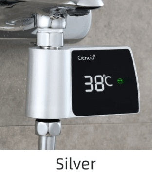 Plastic Visual Shower Faucet No Power Consumption Water Thermometer Bath null